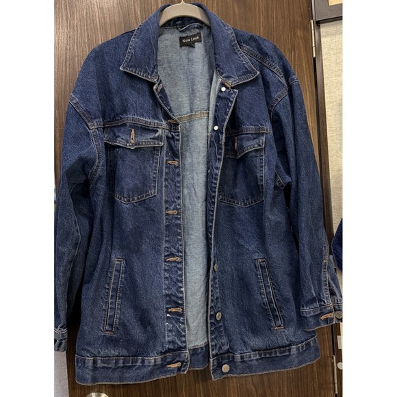New Look Jackets & Blazers - Ex Boyfriend Trucker Grunge Denim Jacket Lagen Ranch Cowgirl Meas. In Pics S